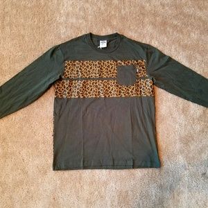 BBC Leopard Print Pocket Long Sleeve Sz XL